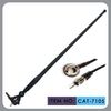 Porcellana Il nero/lunghezza di cavo a 50 pollici dell&#039;antenna di gomma automobile di Fm con l&#039;installazione del coperchio a vite M5 fabbrica