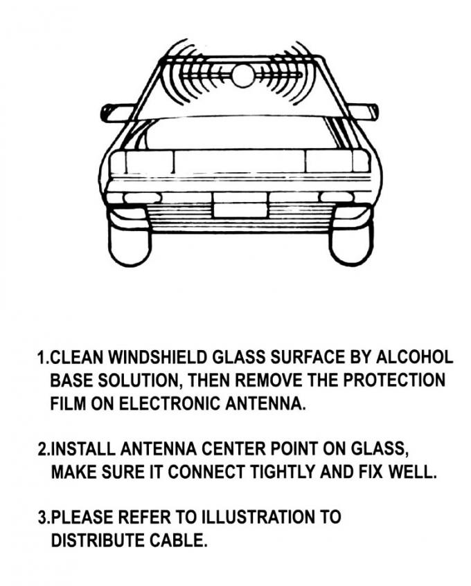 Materia plastica nera rotonda di Shell dell'automobile dell'antenna elettronica del tergicristallo