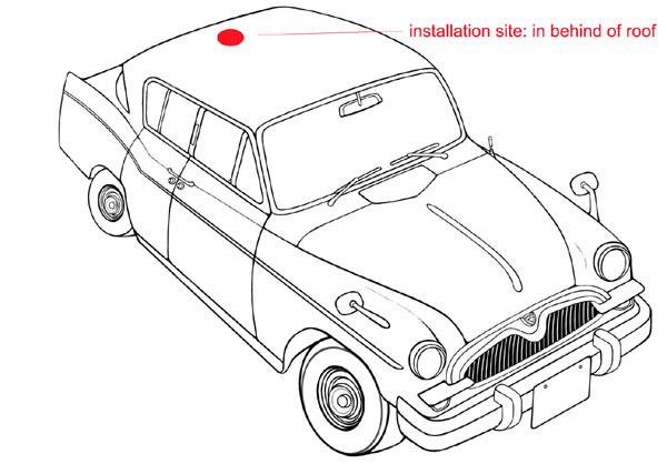 Materia plastica dell'automobile del tetto dell'antenna di stile fittizio decorativo dello squalo